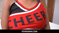 PovMom4K     Horny Big Tits MILF Nadia White Cheerleader Stepmom Horny Fuck And Stepsons Hard Cock