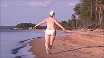 Juicy MILF With A Big Ass In A White Bikini
